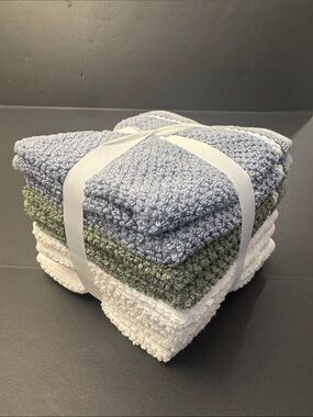 8pc TRULY LOU 💯% Cotton Washcloth Towel Set - 4WT2OIL2M0